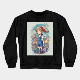 cute girl Crewneck Sweatshirt